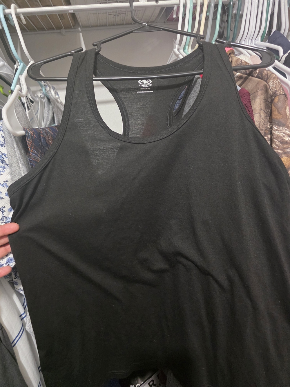 Athletic Works Black Racerback Tank Top